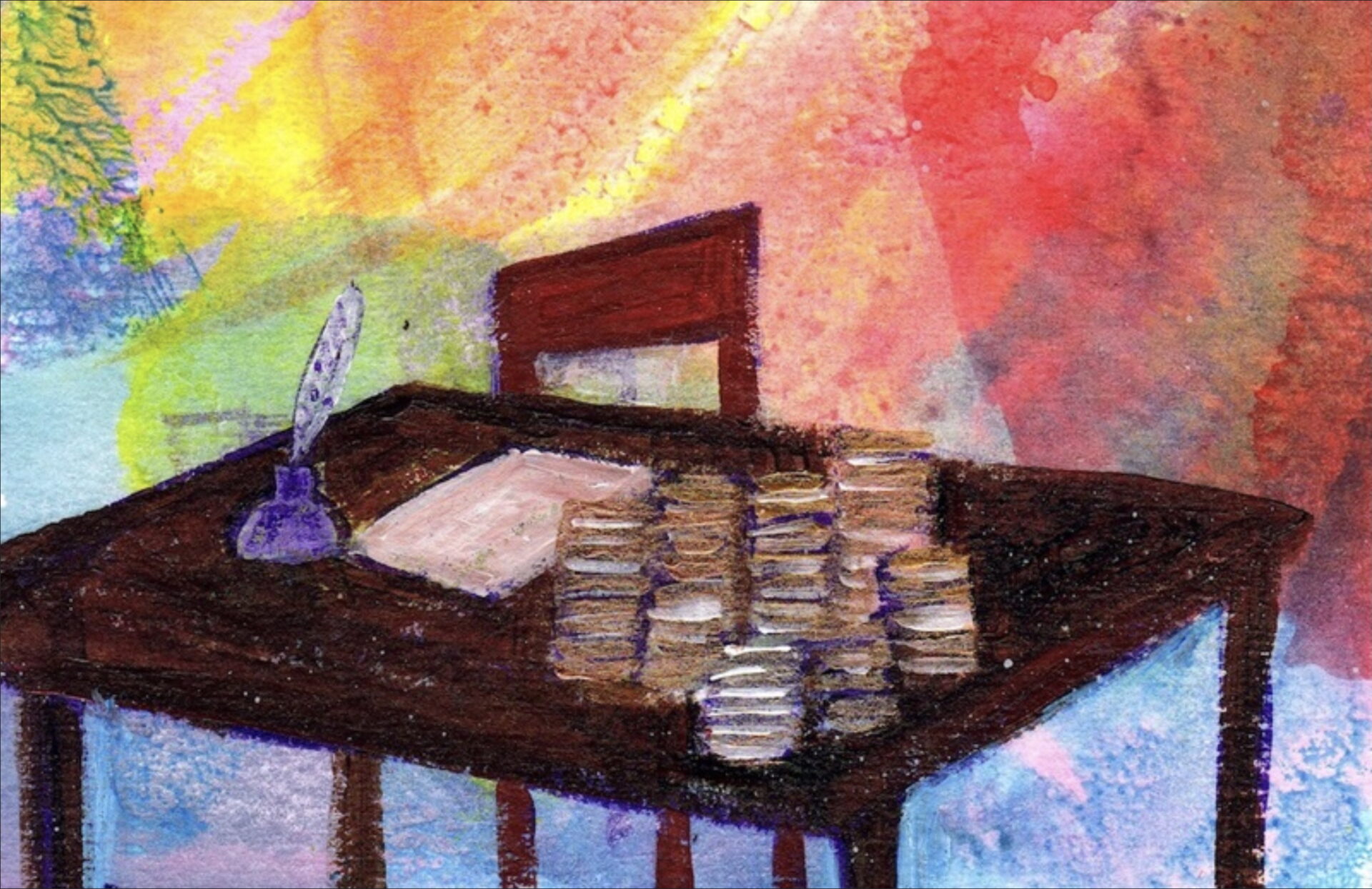 Vous ne pouvez pas servir à la fois Dieu et l’argent | © evangile-et-peinture.org