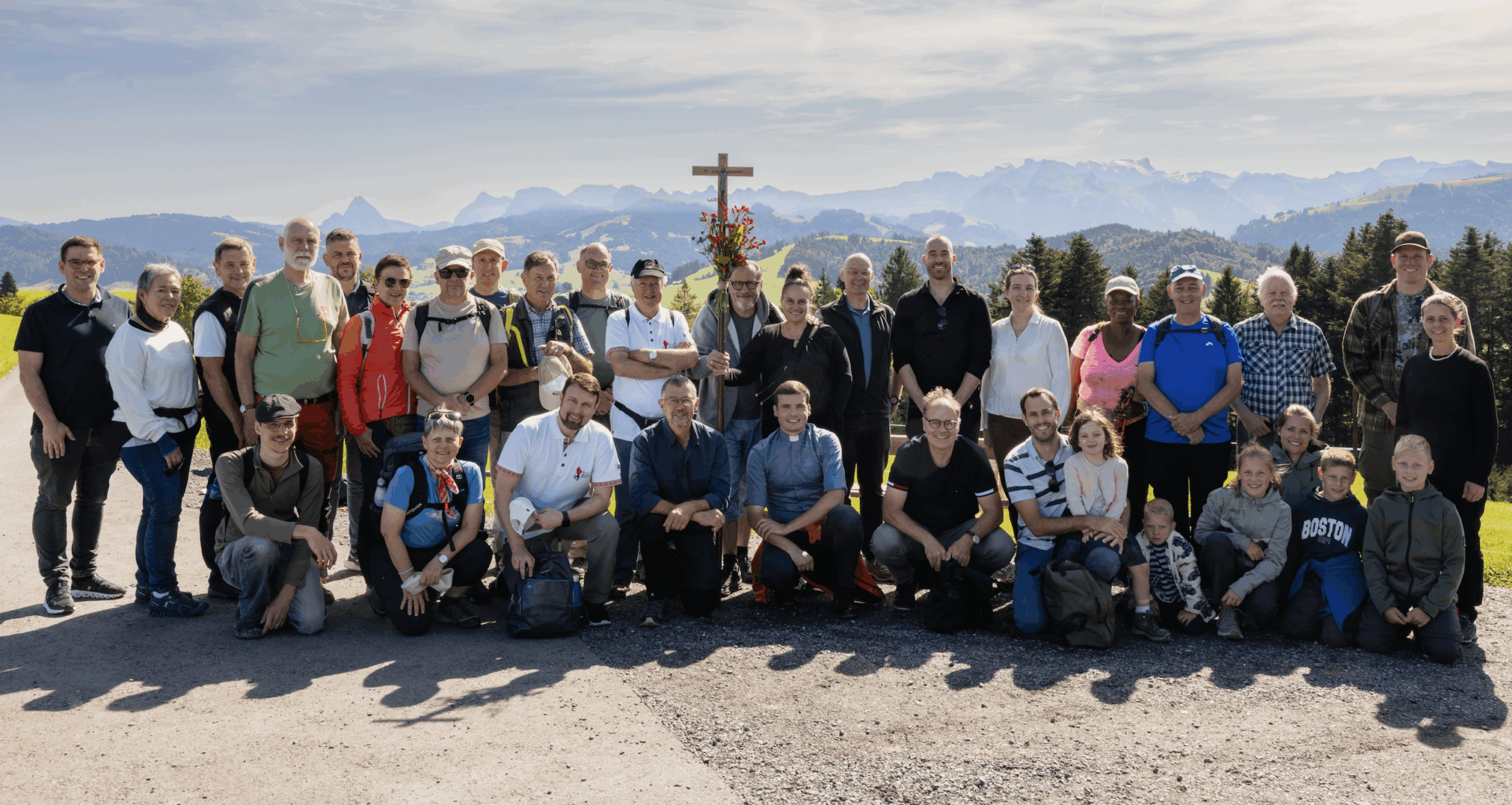 Le pèlerinage organisé par les anciens gardes suisses a amené les participants vers l'Abbaye d'Einsiedeln | © Association centrale des anciens gardes pontificaux
