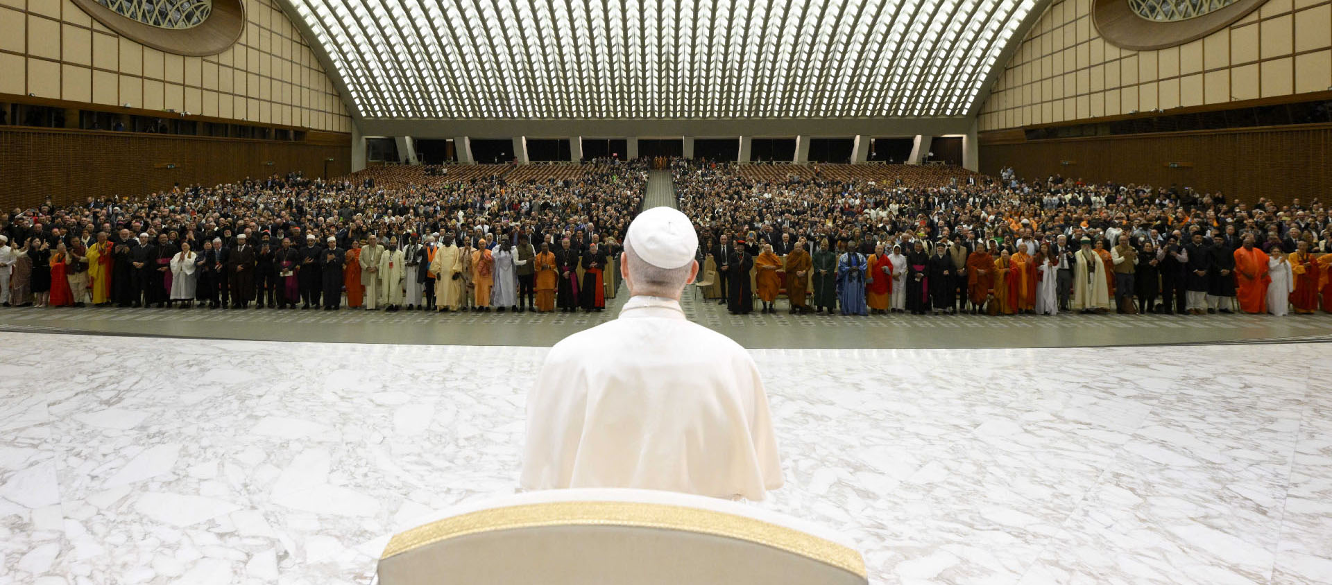 Le pape a regretté de voir «des murs se dresser à nouveau – entre les nations, entre les religions, voire entre voisins». | © Vatican Media