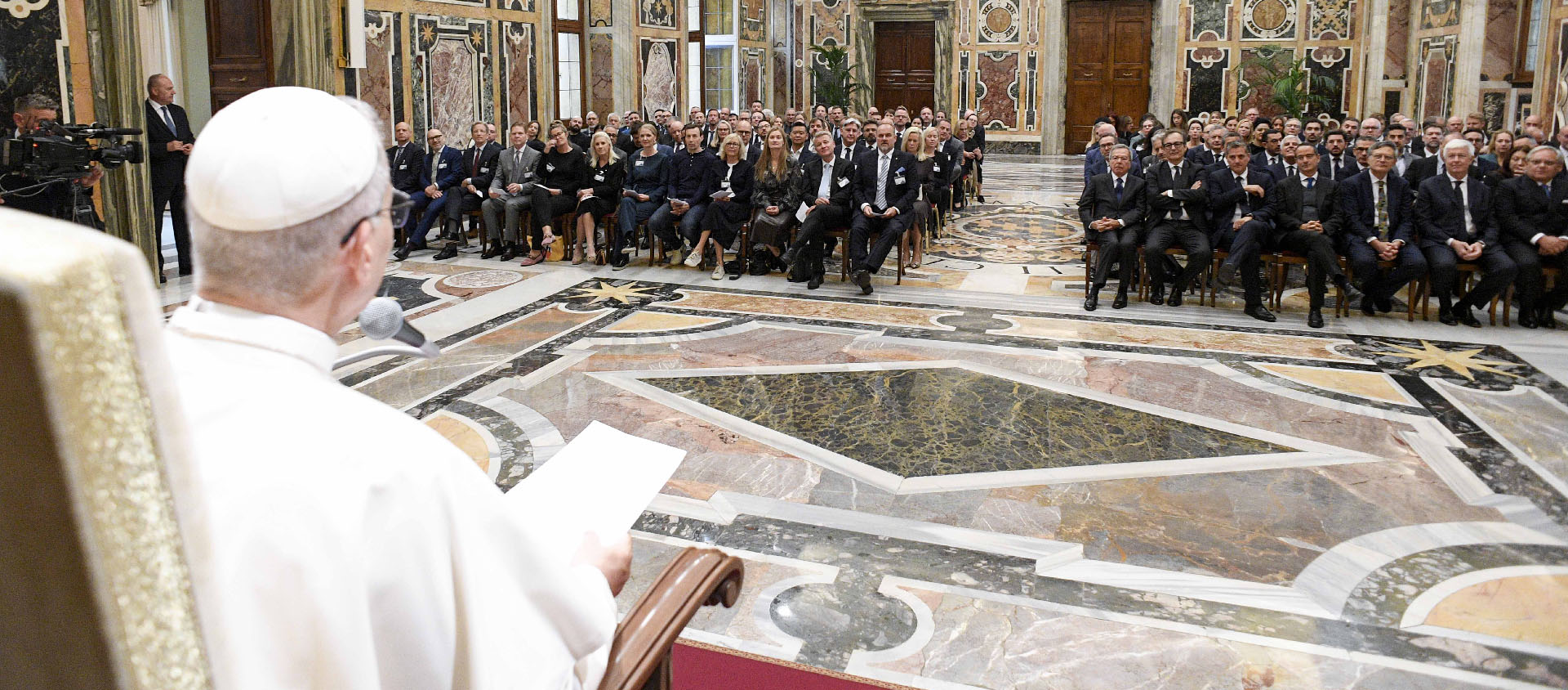 Le pontife a cependant souligné la crise que traversent actuellement les agences de presse | © Vatican Media
