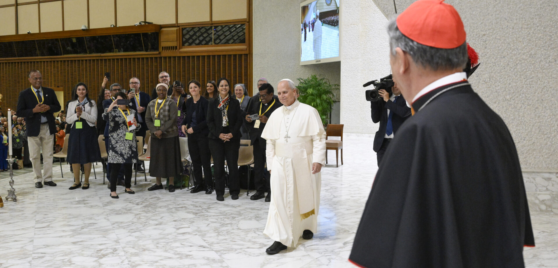 Le pape Léon XIV a rencontré, fin octobre 2025, des équipes synodales du monde entier | © Vatican Media