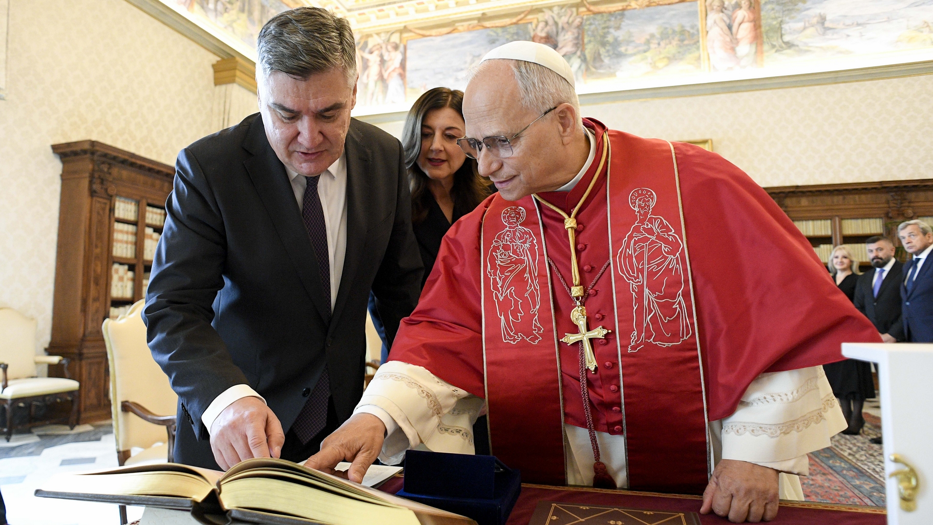 Le pape Léon XIV a reçu  le président de la Croatie Zoran Milanović | © Vatican  Media