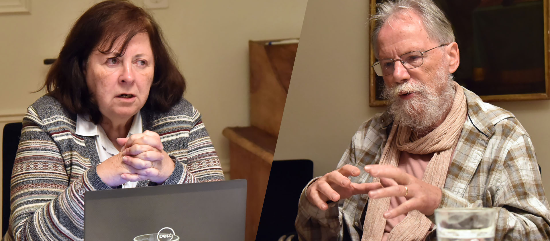 Carmen Avila et Thierry Collaud ont débattu du sort des victimes et des auteurs d'abus sexuels en Eglise | © Raphaël Zbinden