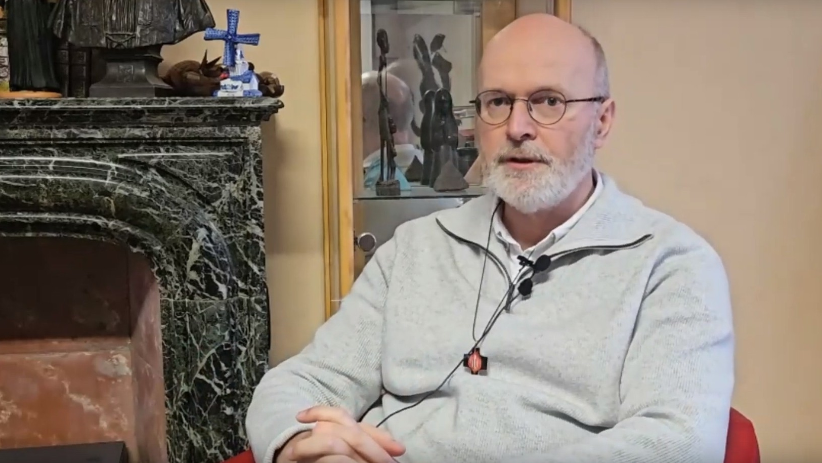 Le Père Jean Pascal Lombart, nouveau président de la CORREF | capture d'écran youtube