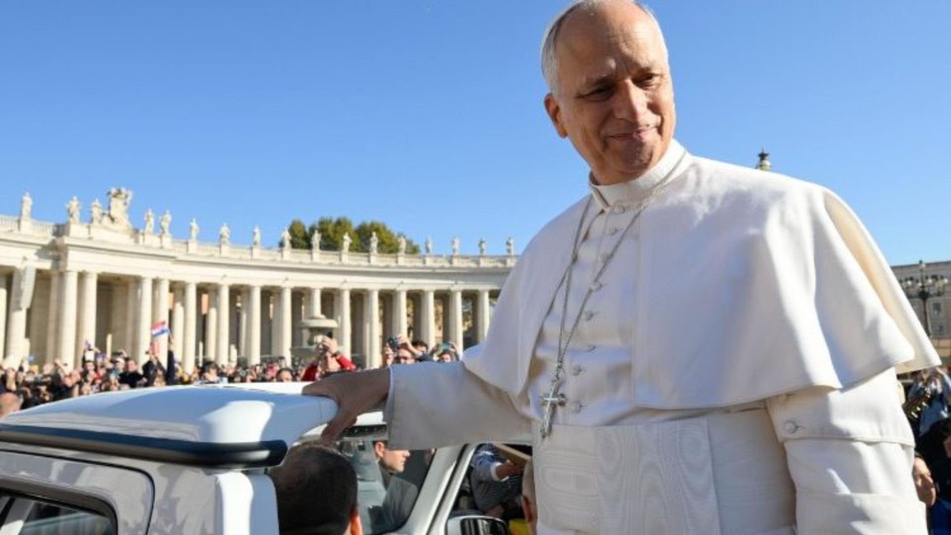 Le pape Léon XIV au Jubilé du monde du travail sur la Place Saint-Pierre | © Vatican Media