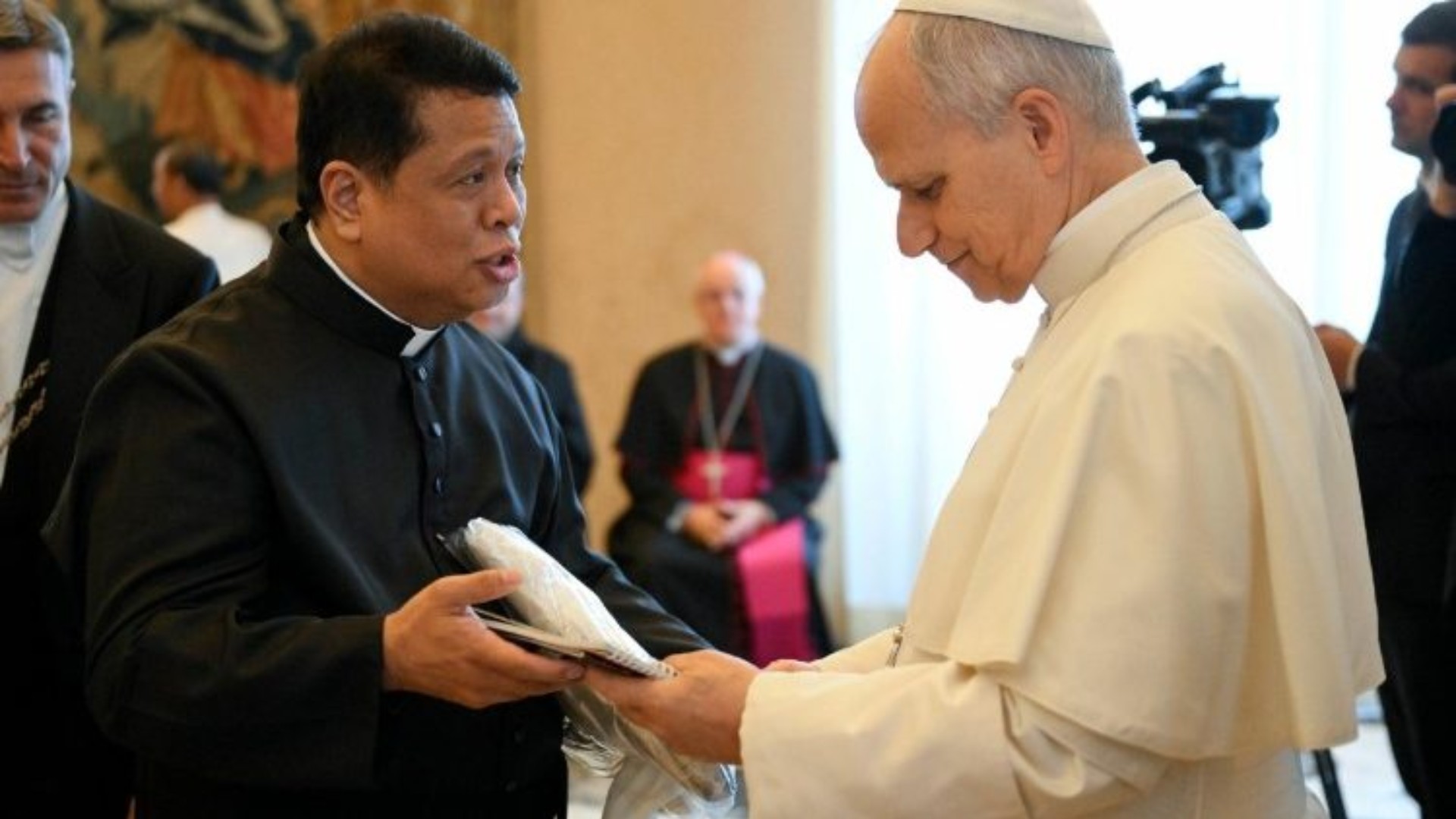 Le pape et les participants au cours de mise à jour de la formation liturgique de l’Institut pontifical de liturgie de Saint-Anselme | © Vatican Media
