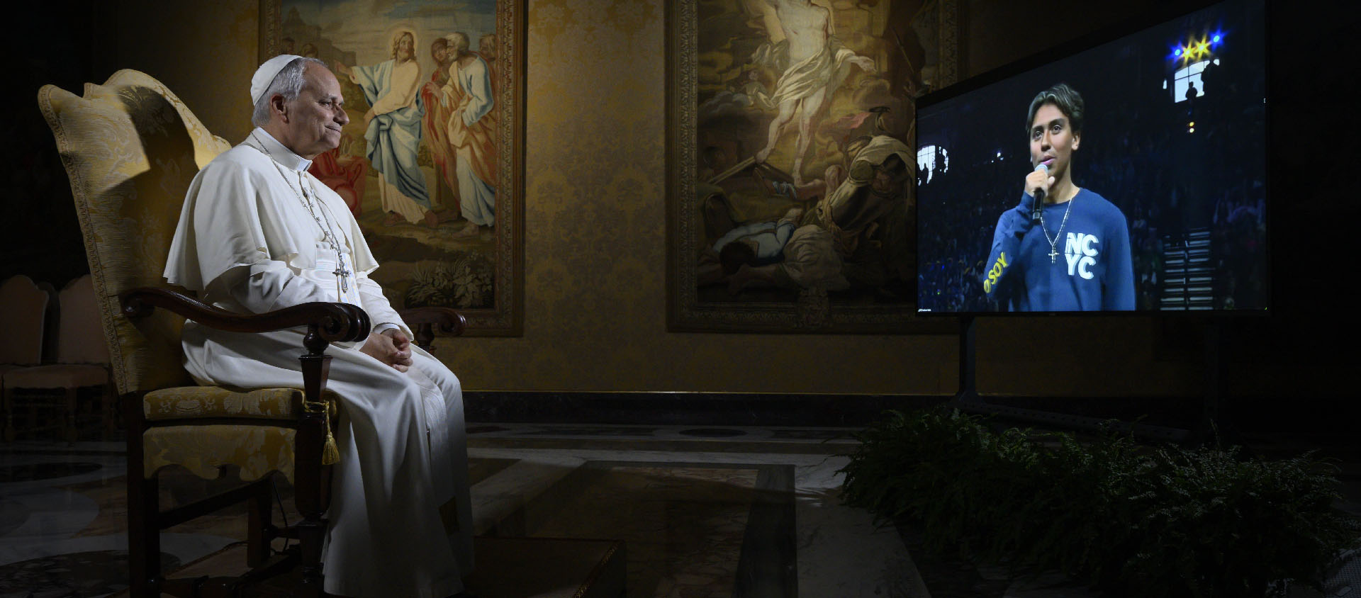 La technologie ne peut «jamais remplacer une vraie relation personnelle», a averti le pape | © Vatican Media