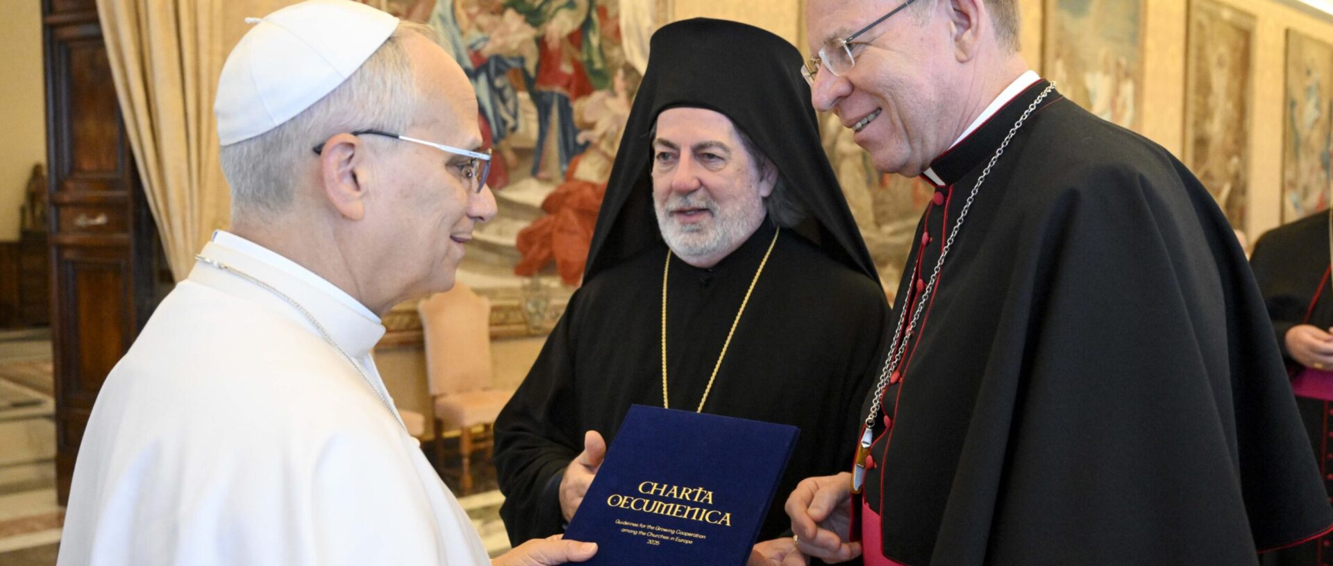 Le 6 novembre 2025, le pape Léon XIV a reçu des représentants d'Églises chrétiennes en Europe, autour de la Charte œcuménique européenne | © Vatican Media