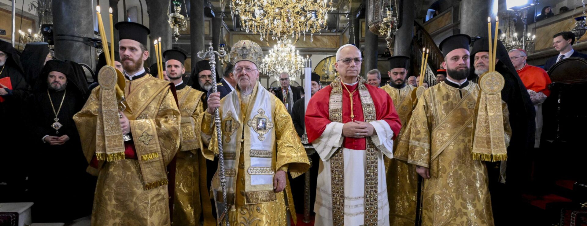 Le pape Léon XIV a participé à la Divine liturgie avec le patriarche œcuménique Bartholomée Ier, le 30 novembre 2025 à Istanbul | © Vatican Media