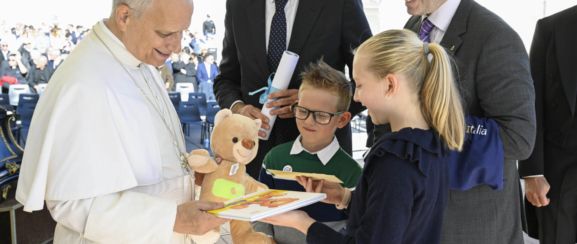 Le pape Léon XIV a rencontré des fidèles dans le cadre de l'audience générale du 12 novembre 2025 | © Vatican Media