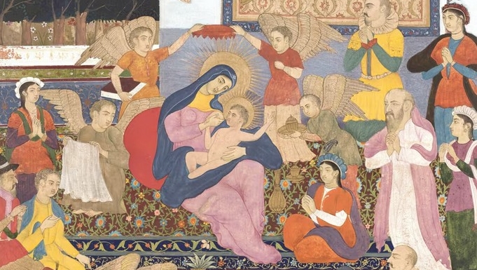 Artiste indien inconnu, Nativité,  vers 1720 | Musée national d’Inde, New-Delhi