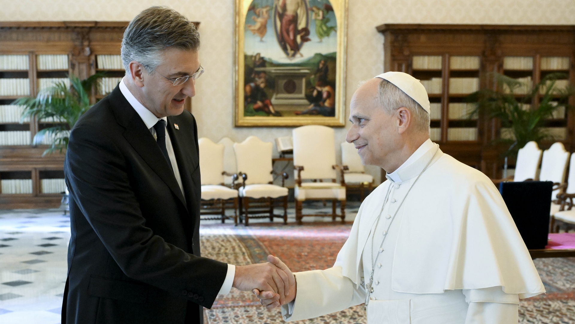 Le Premier ministre croate Andrej Plenković a été reçu par le pape Léon XIV | Vatican Media