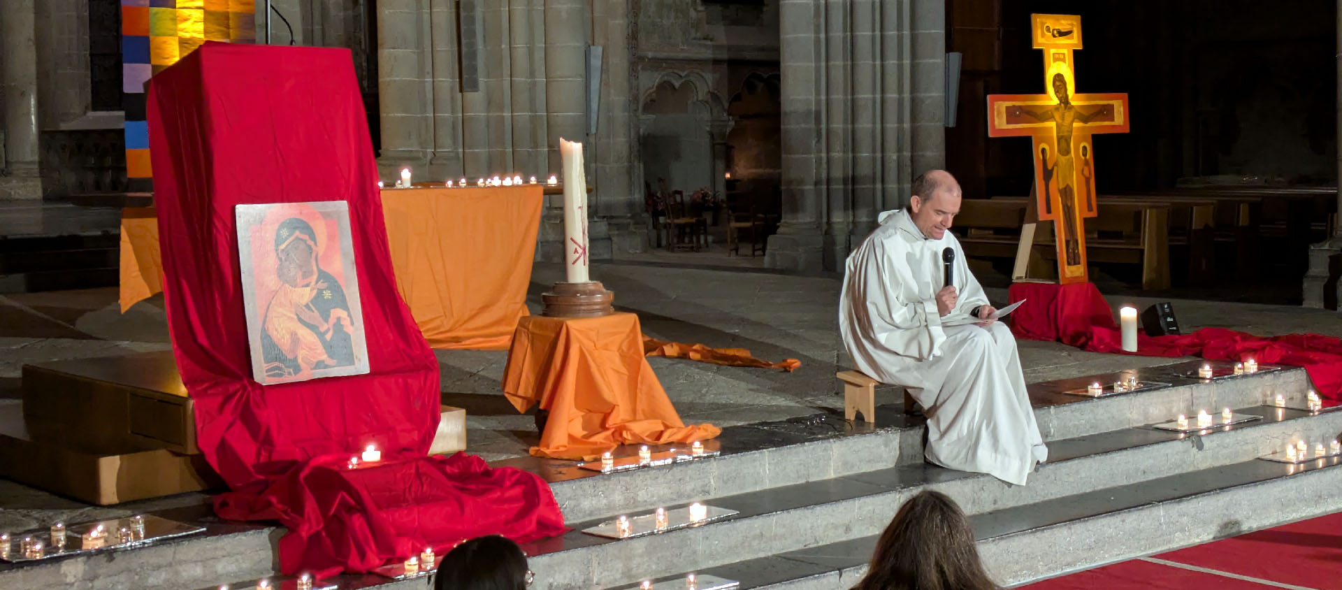 Frère Matthew, prieur de Taizé, à la cathédrale de Lausanne, en novembre 2025 | © Geneviève de Simone