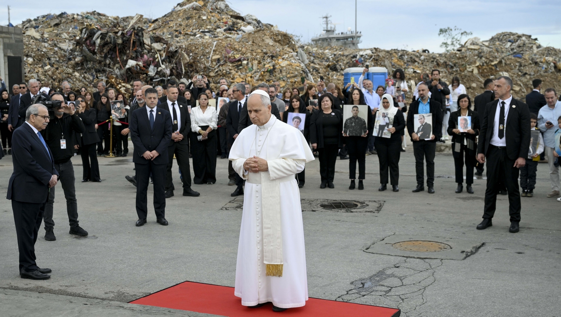 Le pape Léon XIV a prié pour les victimes de l'explosion du port de Beyrouth | © Vatican Media 