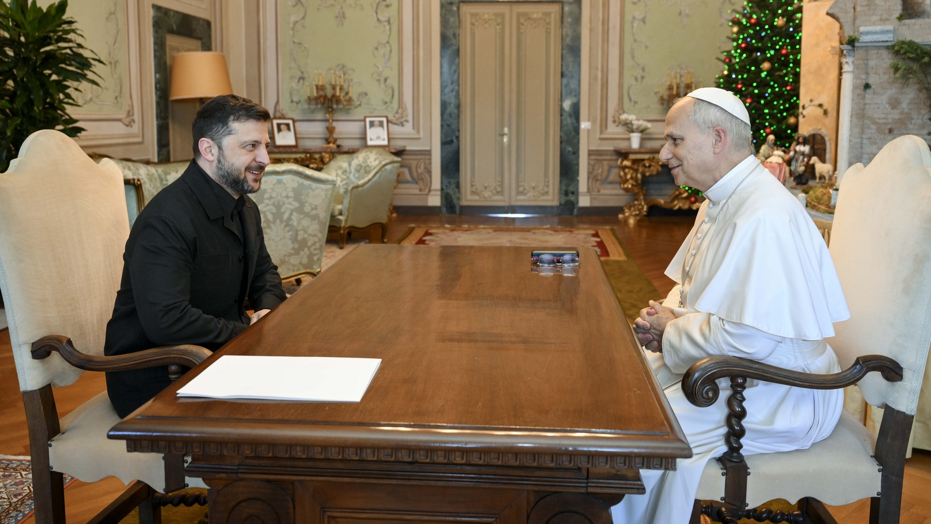 Le président Volodymyr Zelenski a rencontré le pape Léon XIV | Vatican Media