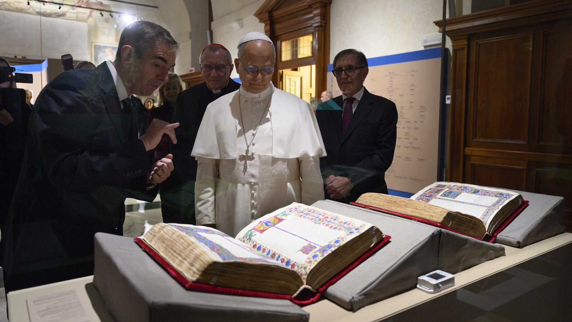 Le pape Léon XIV  en visite à la bibliothèque du sénat italien | © Vatican Media