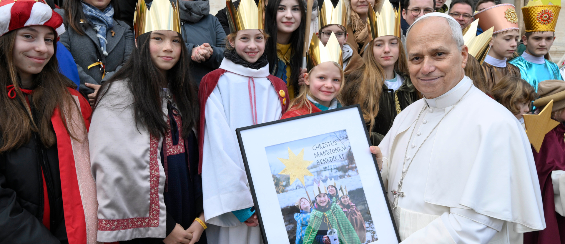 Les Chanteuses et Chanteurs à l'étoile de Suisse ont rencontré le pape Léon XIV le 31 décembre 2025 | © Vatican Media