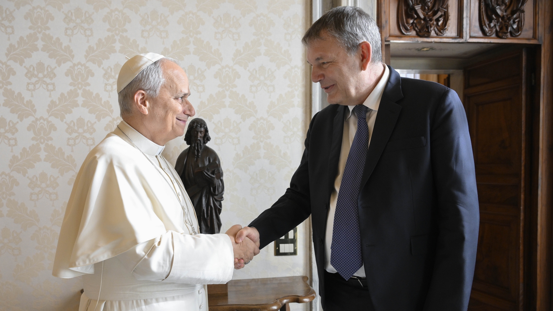 Léon XIV a reçu Philippe Lazzarini, commissaire général de l'Unrwa |  © Vatican Media 
