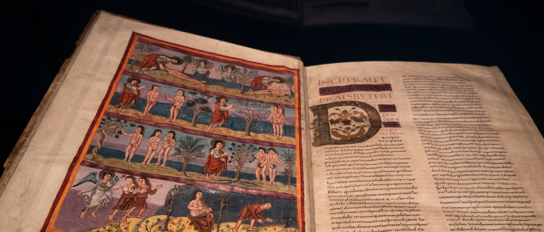 La Bible de Moutier-Grandval a été exposée de mars à juin 2025 à Delémont | © Maurice Page