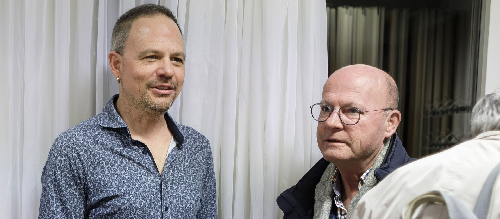 L'Oratorio de Pâques a été composé par Jérôme Berney (à g.) sur un texte d'Alain Rochat |  © P.A. Grisoni/Strates