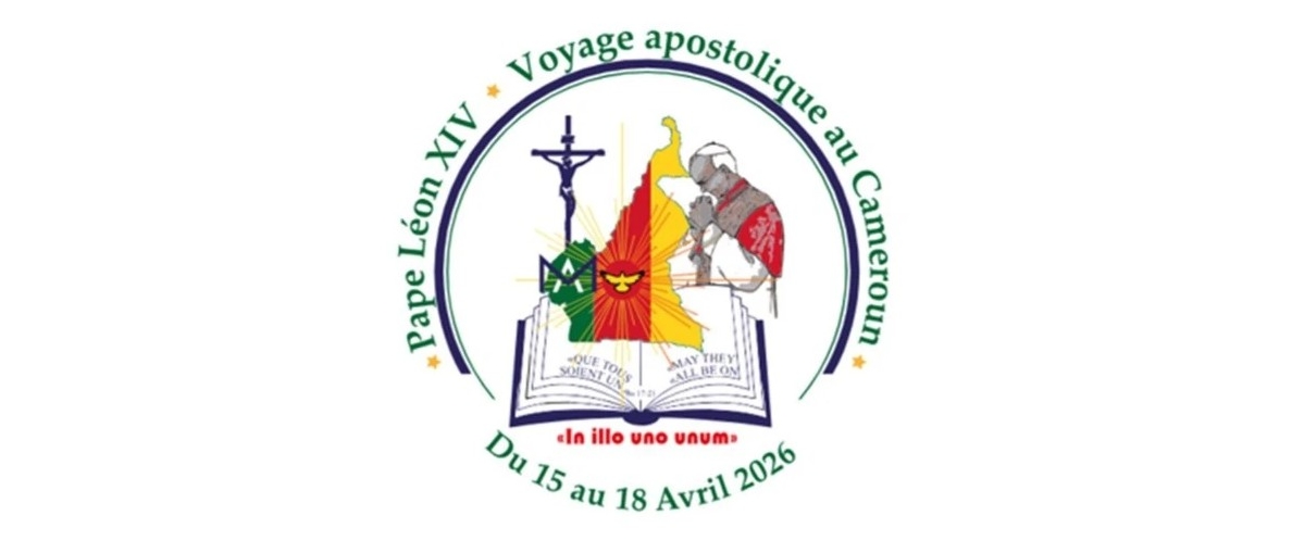Le logo du voyage du pape au Cameroun 