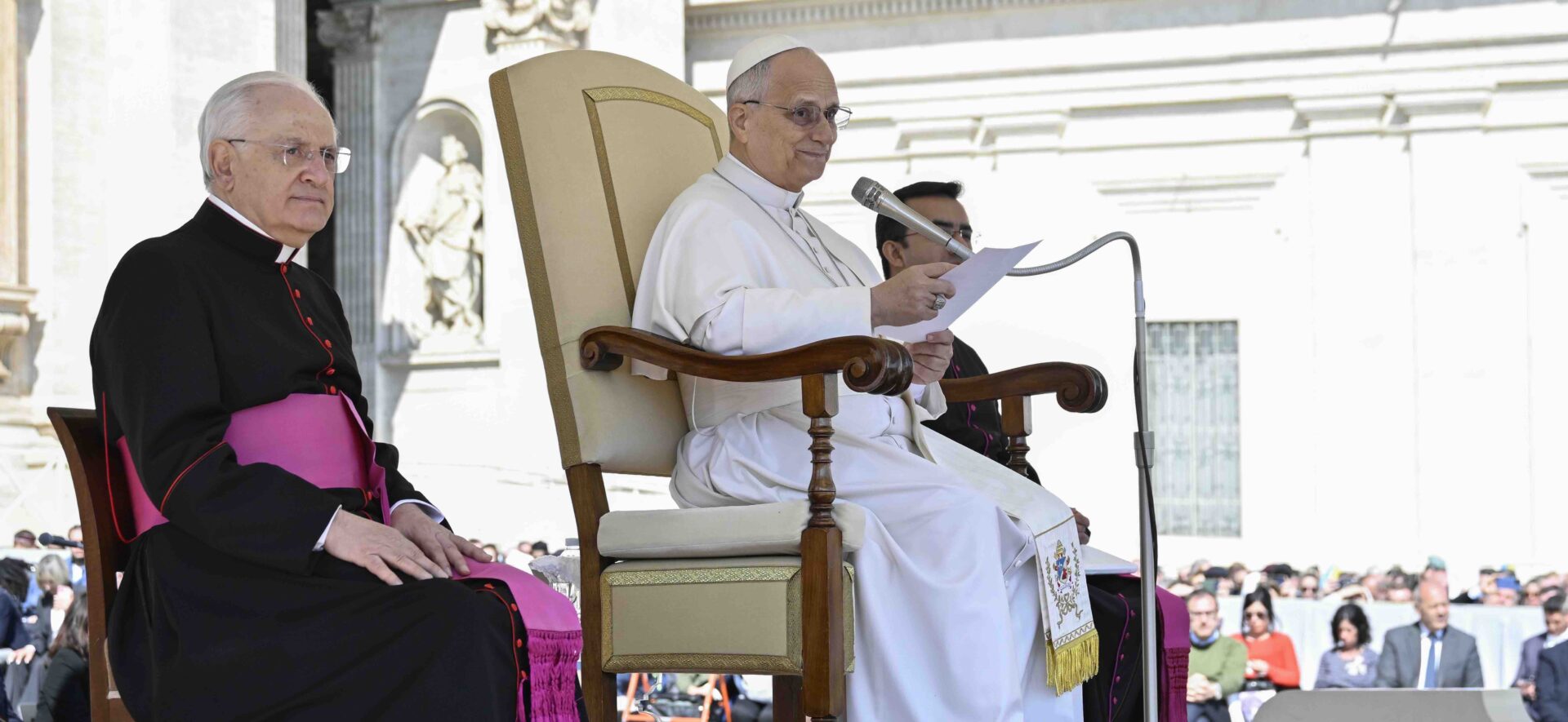 Léon XIV a défendu la structure hiérarchique de l’Église lors de l’audience générale du 26 mars 2026 | © Vatican Media