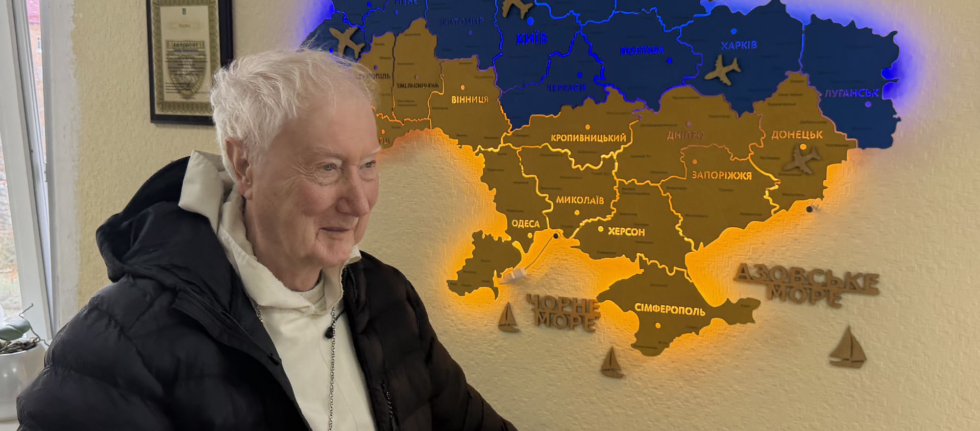 "Je suis venu ici avant tout pour être avec mes frères et sœurs», a déclaré le Père Timothy à Kiev | © Jaroslaw Kraviec