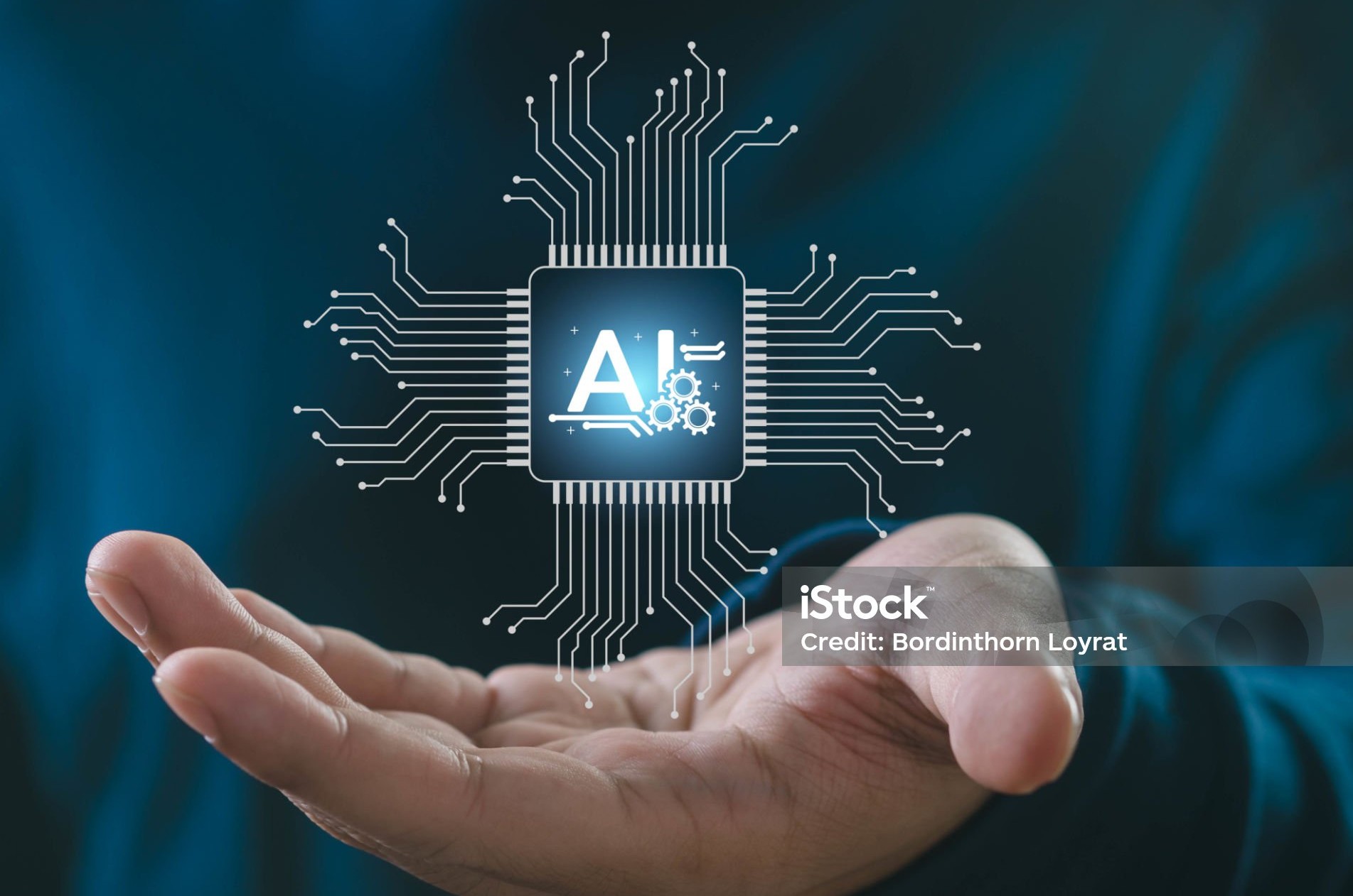 Un microchip illustrant l'IA  | © www.istockphoto.com