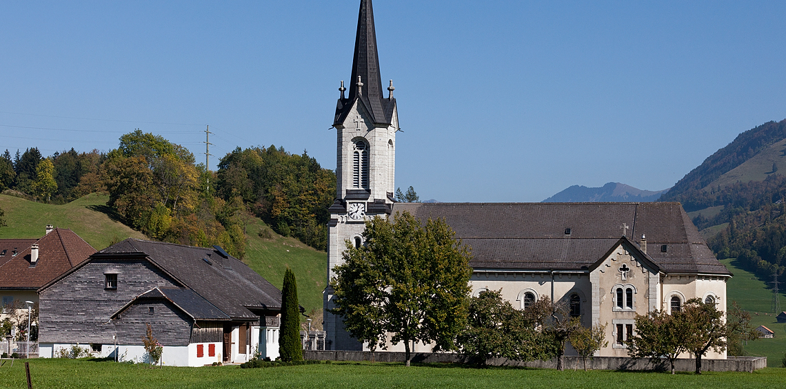 L'église de Montbovon (FR) date de 1897 | © Roland Zumbuehl/Wikimedia Commons/CC BY 3.0
