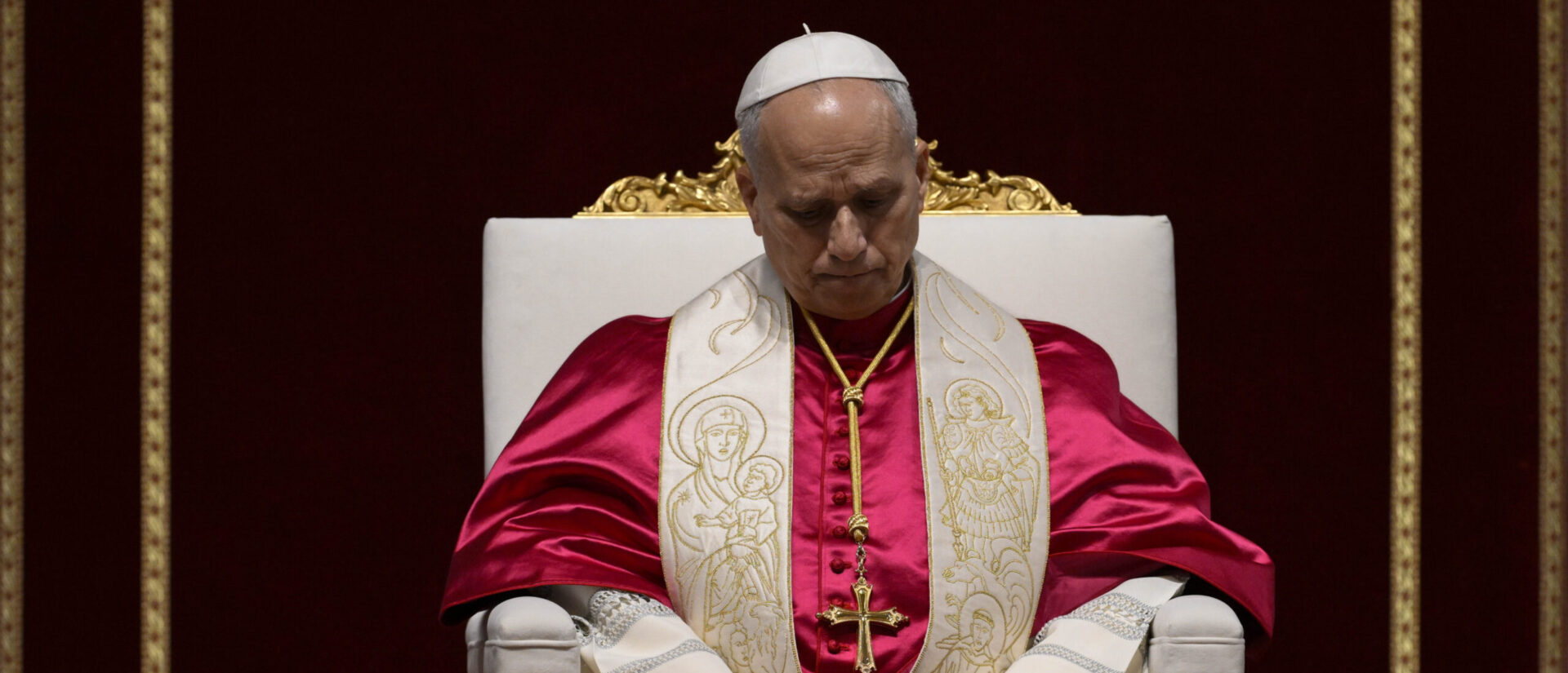 Le pape Léon XIV, lors du chapelet pour la paix, célébré à la basilique Saint-Pierre le 11 avril 2026 | © Vatican Media