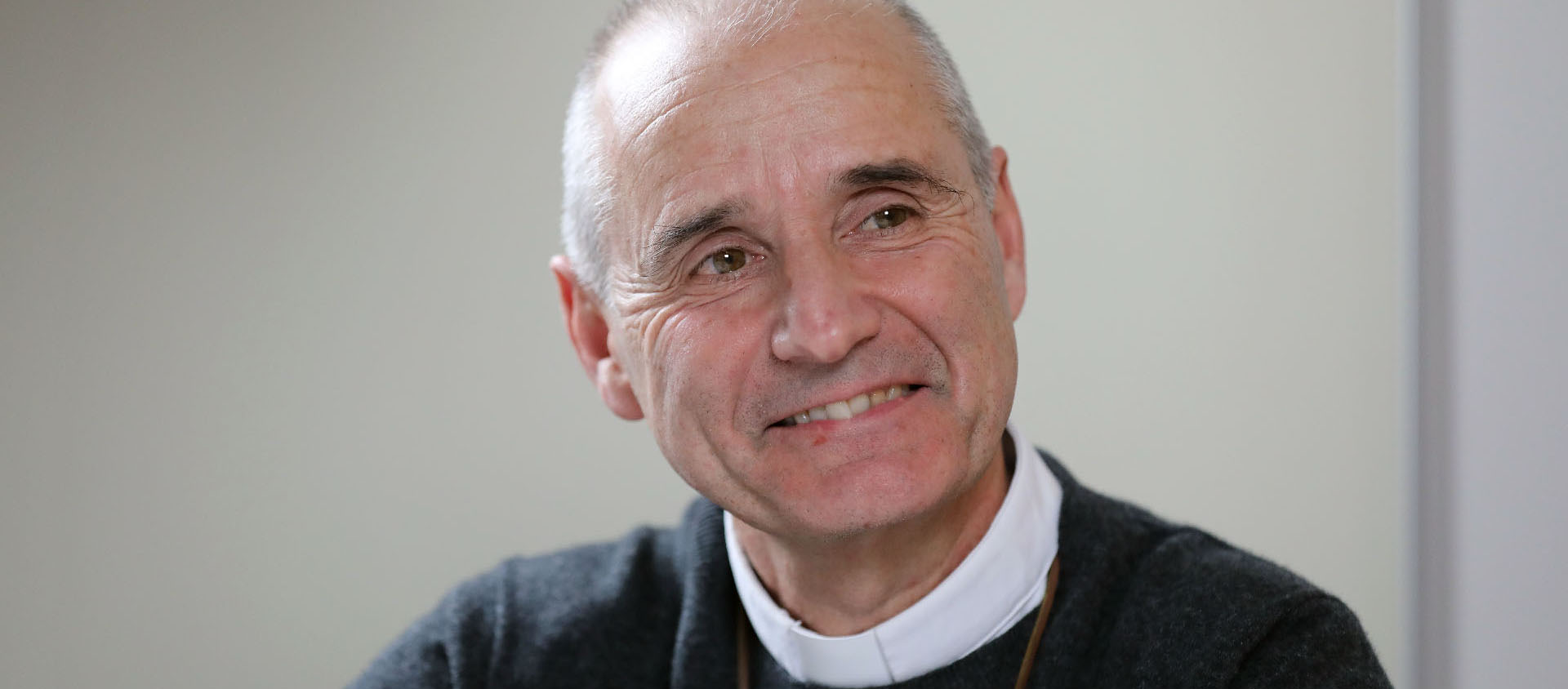 "Le pape est un chef d’État différent des autres, qui n’a rien à vendre, qui n’a pas de contrat à faire", estime Le cardinal Vesco, ici en janvier 2025,  | © Bernard Hallet