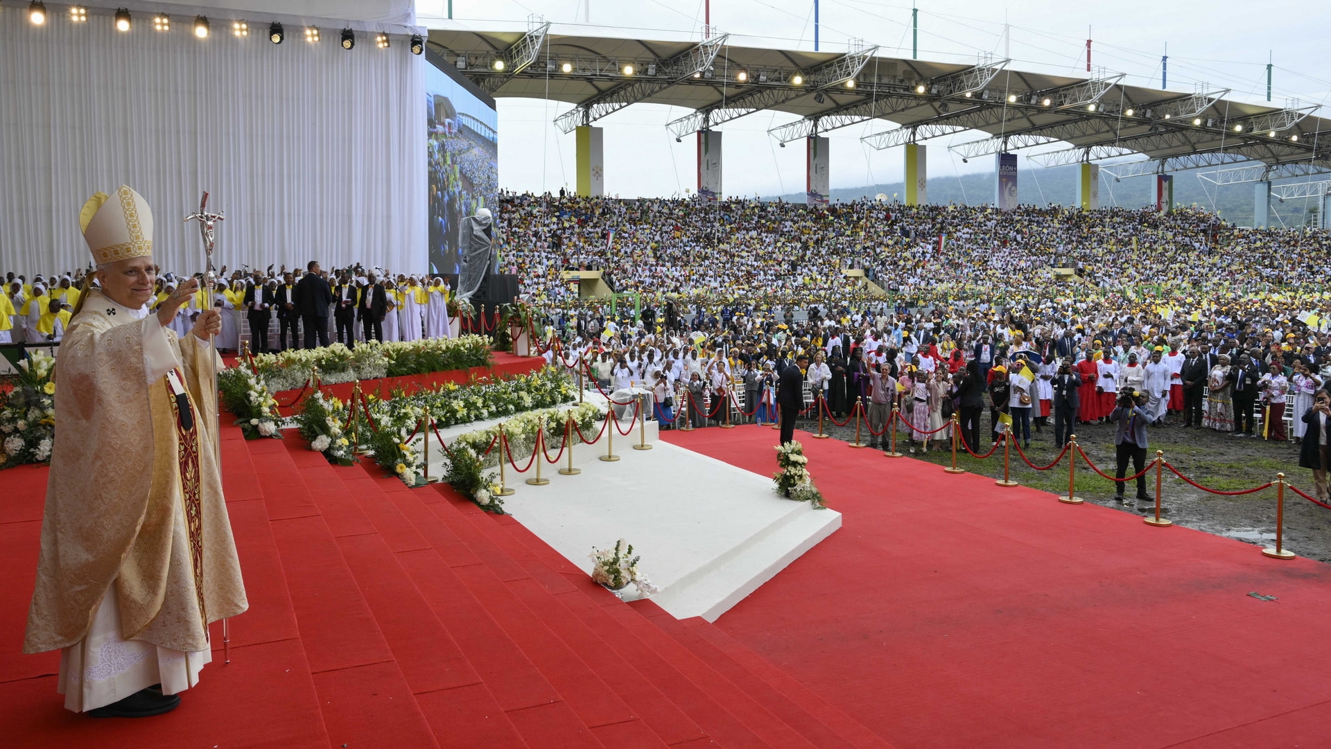 Le pape célèbre la messe à Malabo, dernière étape de son périple africain | Vatican Media 