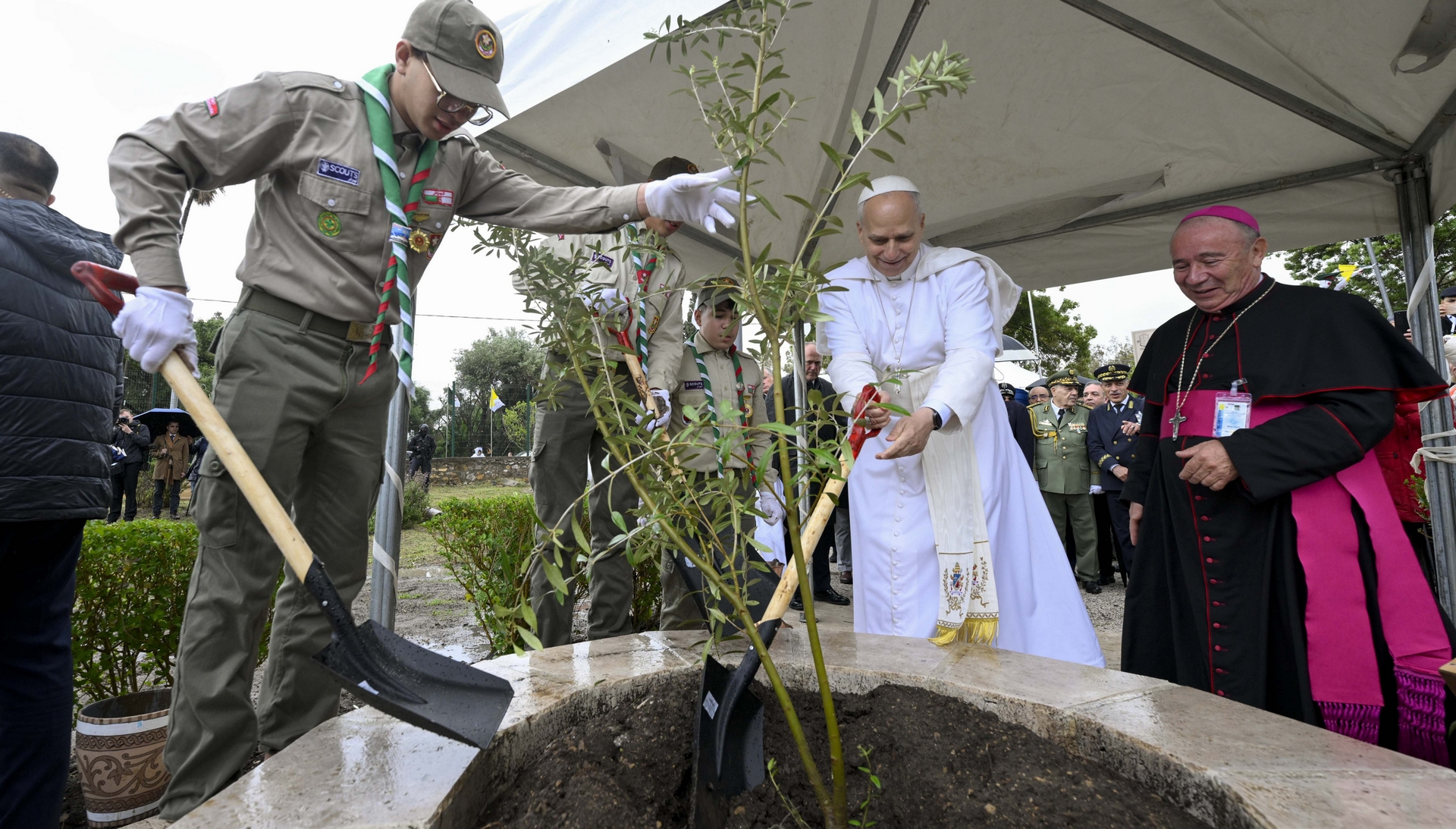 Léon XIV a visité le site d'Annaba | Vatican Media