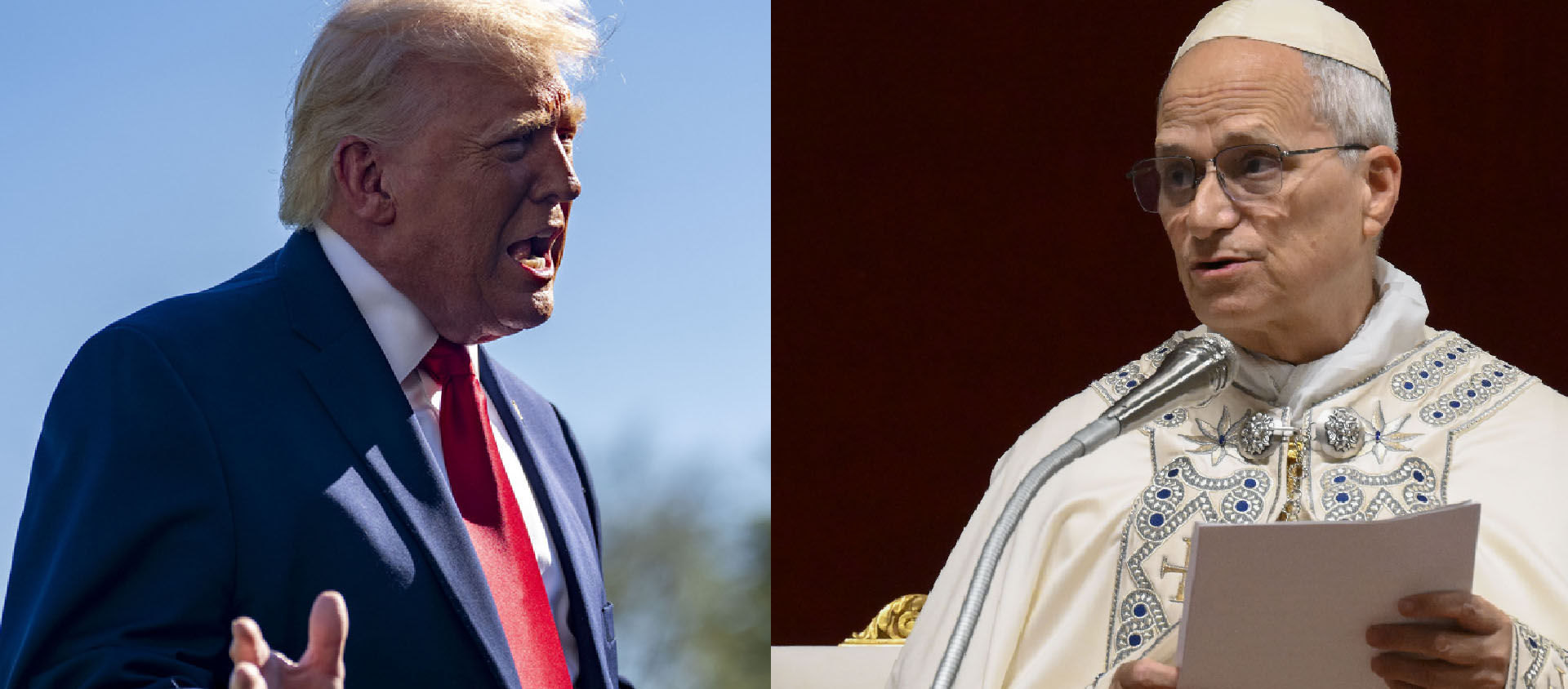 Les relations entre Washington et le Vatican étaient déjà tendues entre Donald Trump et le pape François. Une tension qui s'est accrue avec le pape Léon XIV | © Keystone - Vatican Media