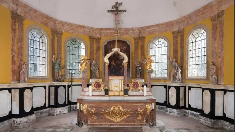  Maître-autel, église Saint-Cyr-Sainte-Julitte, Aunou-le-Faucon, Orne. | (c) Région Normandie - Inventaire général - Patrick Merret 