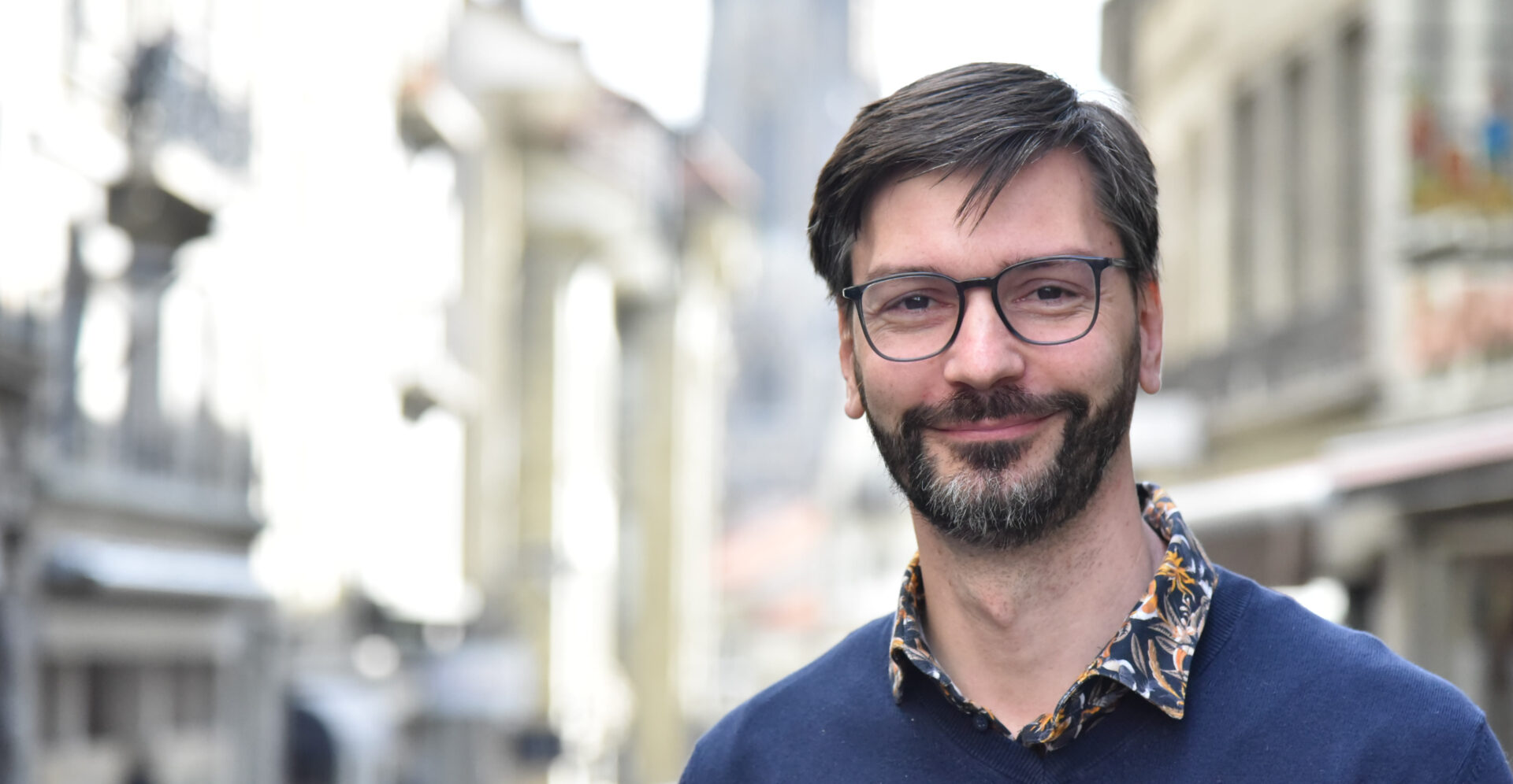 Stève Bobillier enseigne la philosophie dans un collège fribourgeois | © Raphaël Zbinden