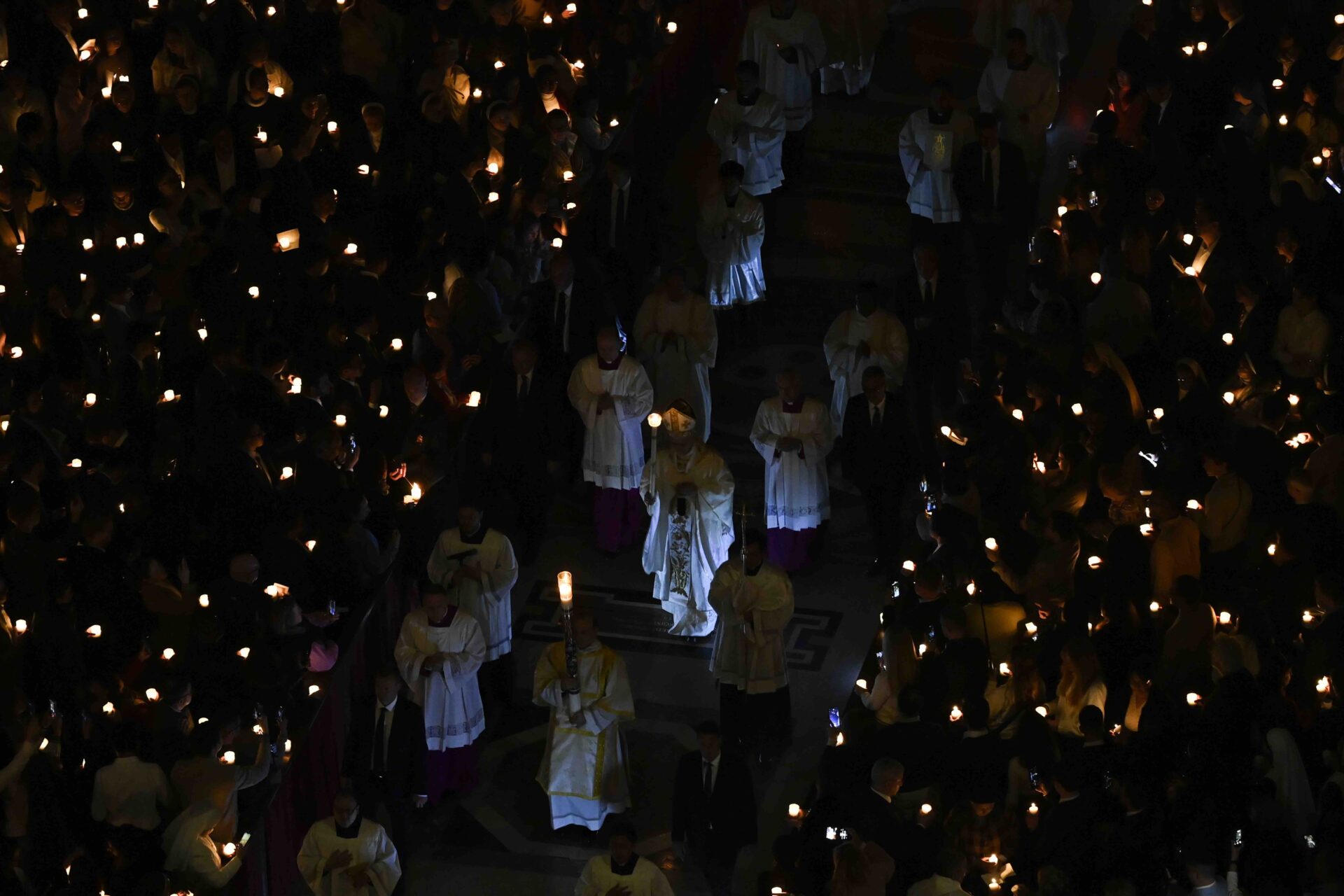 Première vigile pascale de Robert Francis Prevost à Rome, en tant que pape Léon XIV, 4 avril 2026 | © Vatican Media